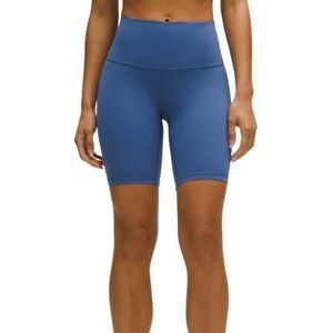 Lululemon Align Blue High Rise Short 8" Size M, 8" Inseam, Yoga Performance Wear